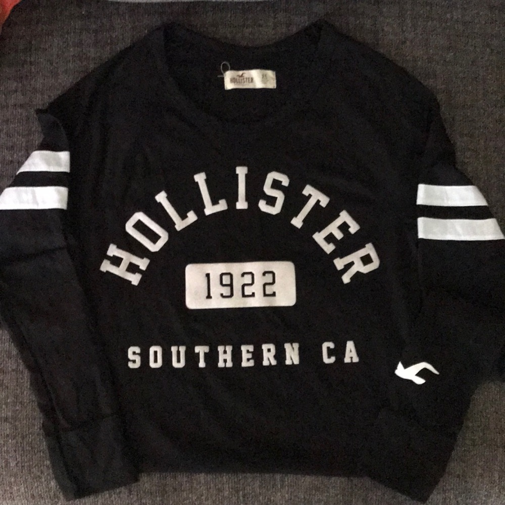 HOLLISTER-Long Sleeve Baseball Style Tee